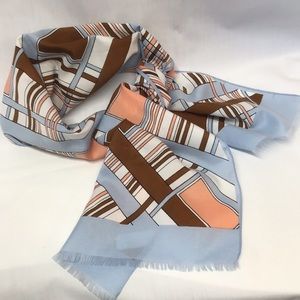 Vintage Italy scarf about 11" by 47" Great for hair tie, belt or around neck